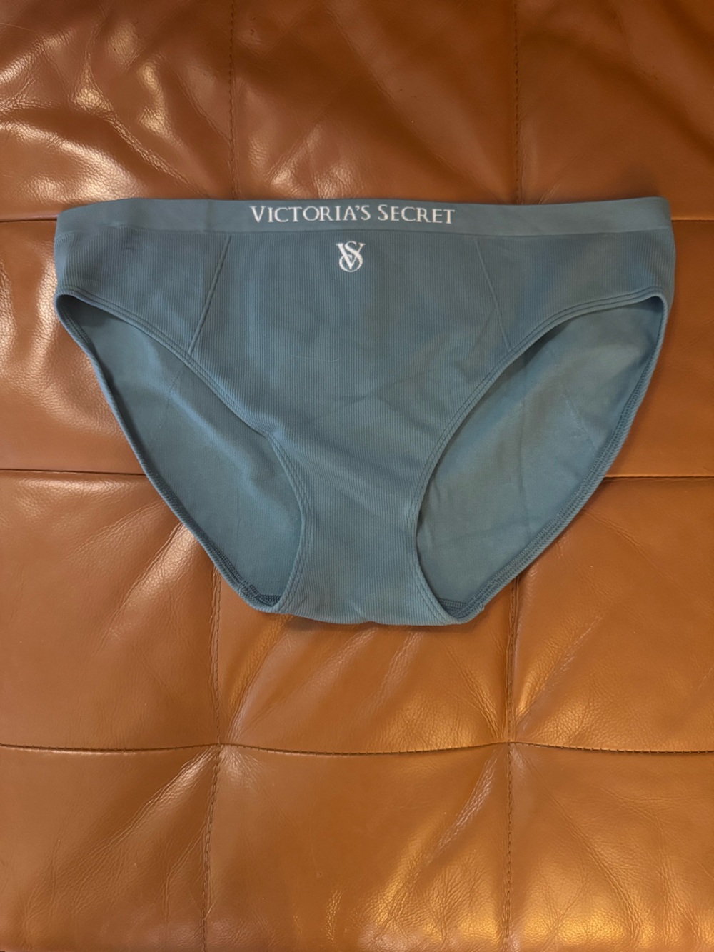 Victoria's Secret Blue/Gray Soft Ribbed Panty